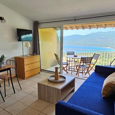 Chalereux T2 Vue Mer Et Piscine Alba Rossa Serra-di-Ferro Kültér fotó