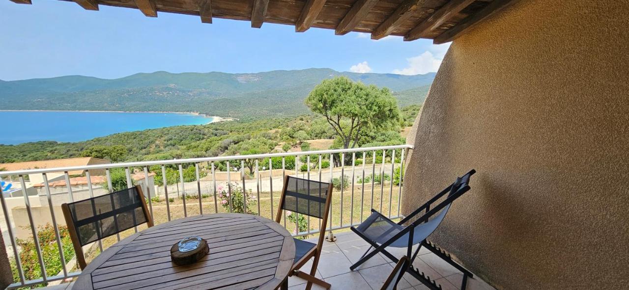 Chalereux T2 Vue Mer Et Piscine Alba Rossa Serra-di-Ferro Kültér fotó